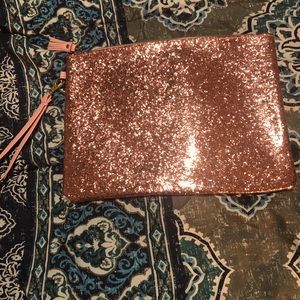 Rose gold clutch